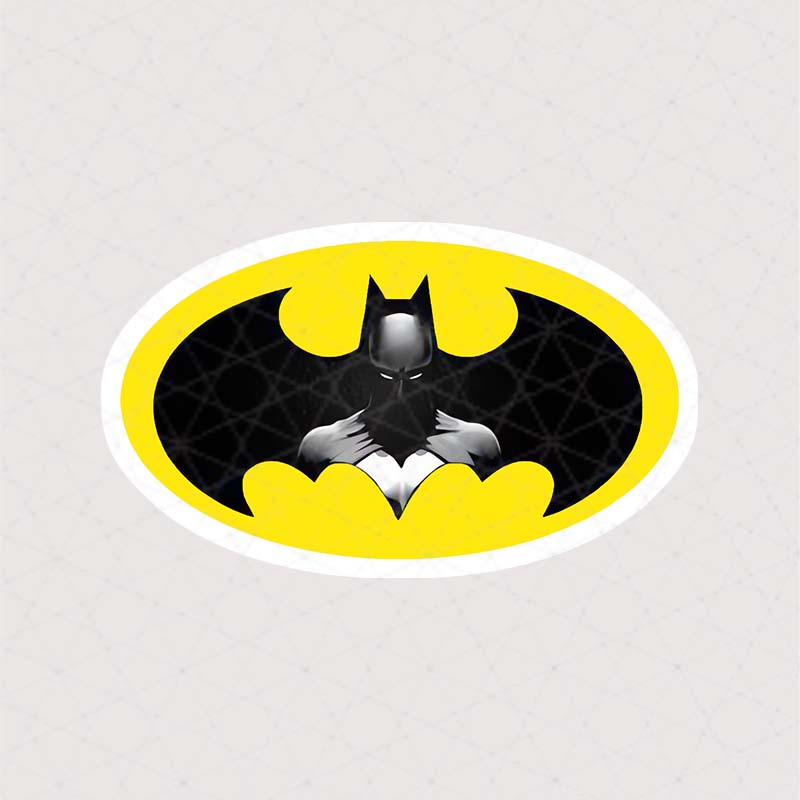 5339 Asli Sticker Batman استیکر لوگو بتمن طرح زرد