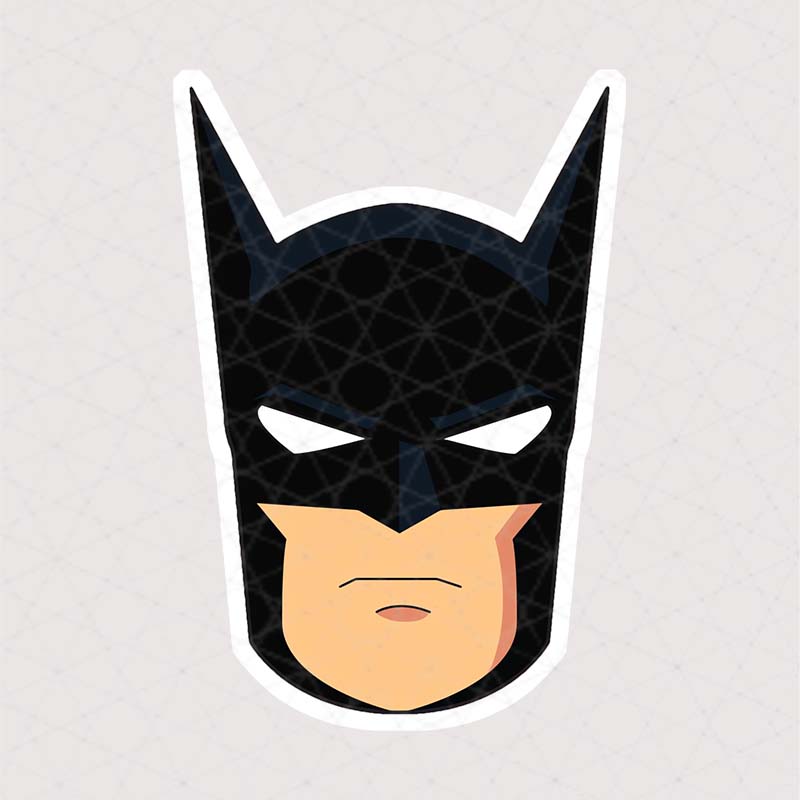 5350 Asli Sticker Batman استیکر نقاب شب قهرمان