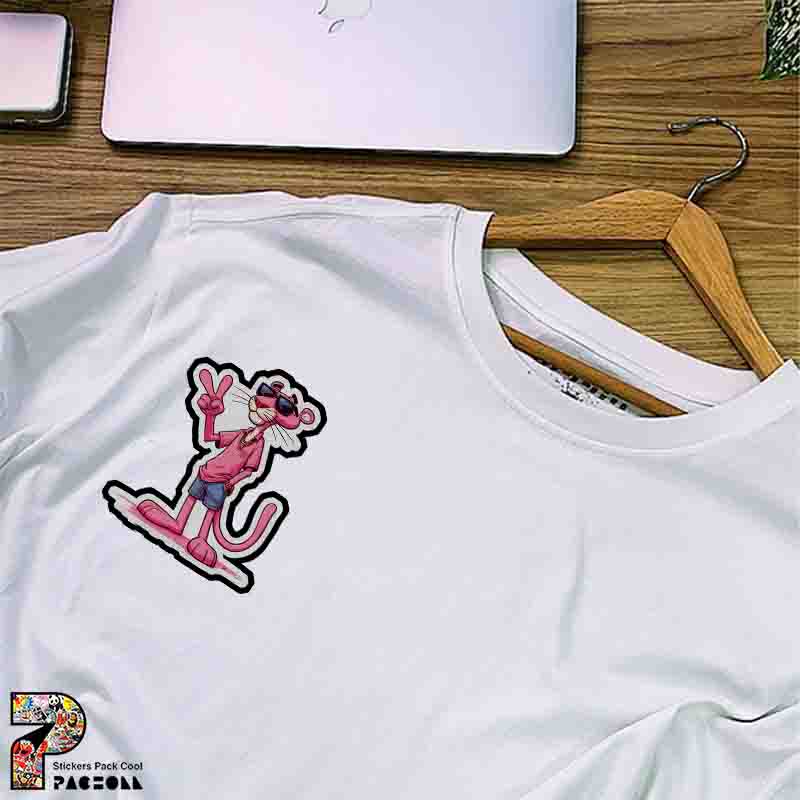 5356 P Sticker Pink Panther استیکر پلنگ صورتی خونسرد
