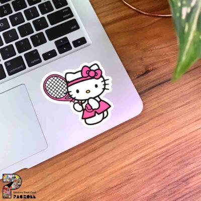 استیکر هلو کیتی تنیسباز