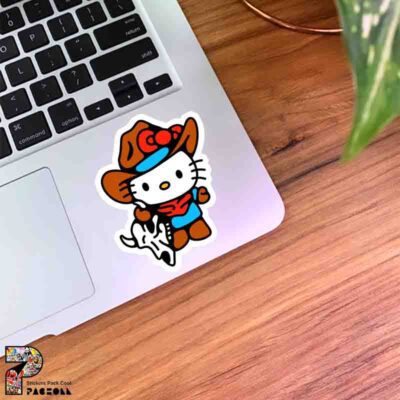 استیکر هلو کیتی کابوی
