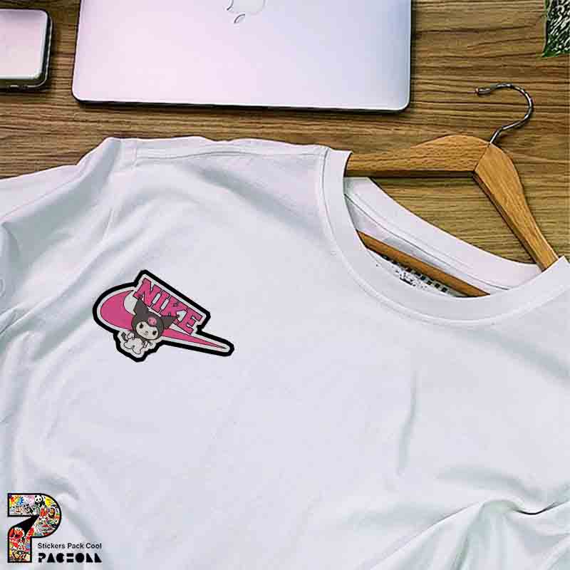 5374 P Sticker Kuromi استیکر نایکی صورتی با کرومی