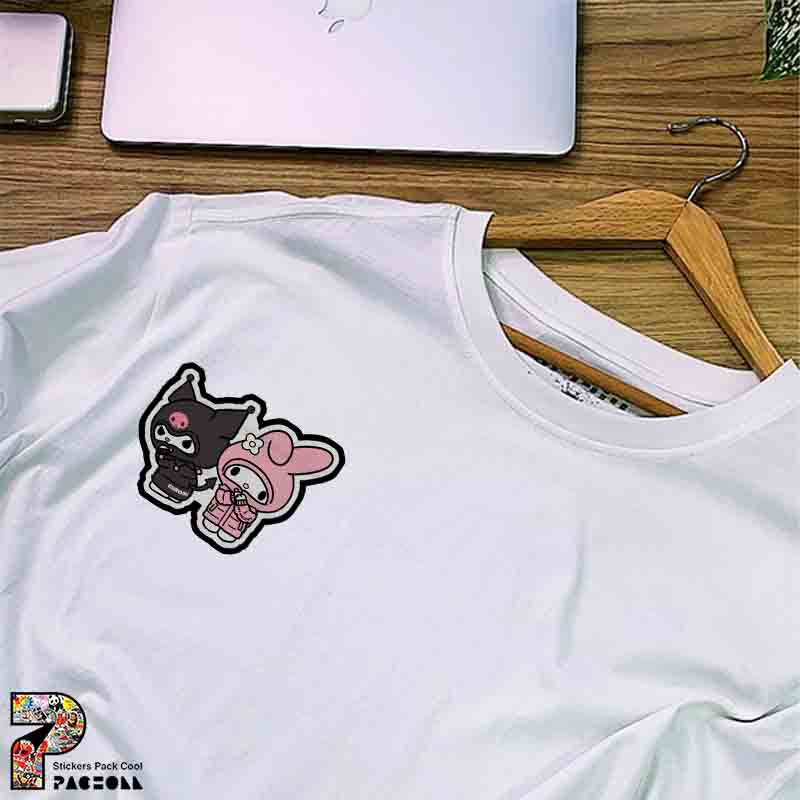 5377 P Sticker Kuromi استیکر کرومی و مای ملودی زمستانی