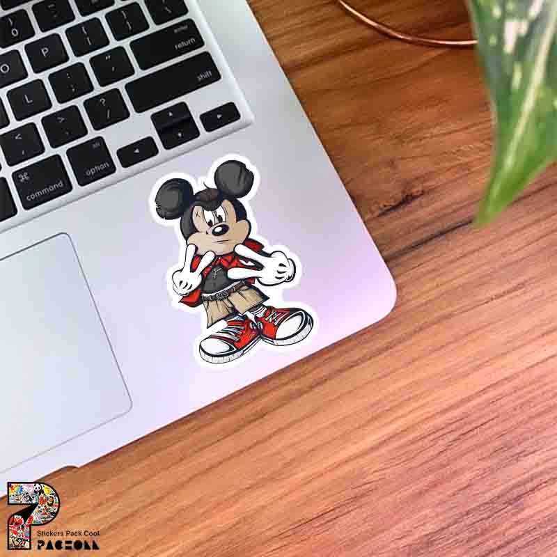 5389 K Sticker Mickey Mouse استیکر میکی موس گنگستر