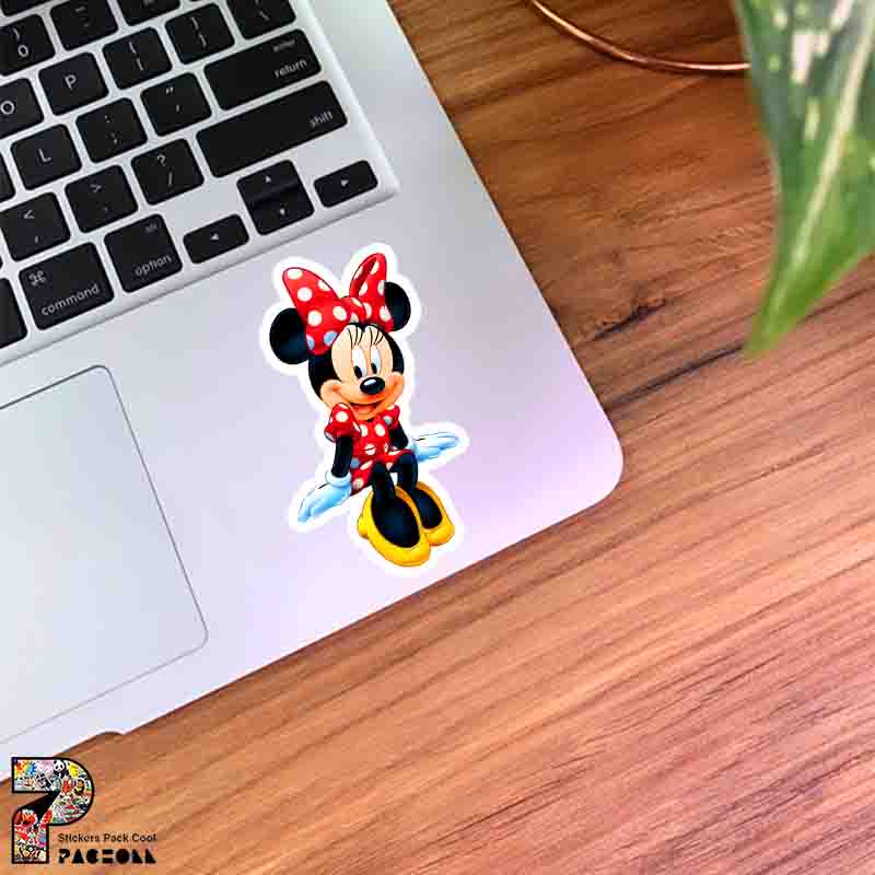 5397 K Sticker Mickey Mouse استیکر مینی ماوس دوستداشتنی نشسته