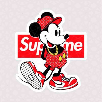 استیکر میکی ماوس هیپ‌هاپ لوکس Supreme